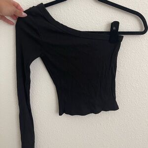 Black Off-Shoulder Women's Top